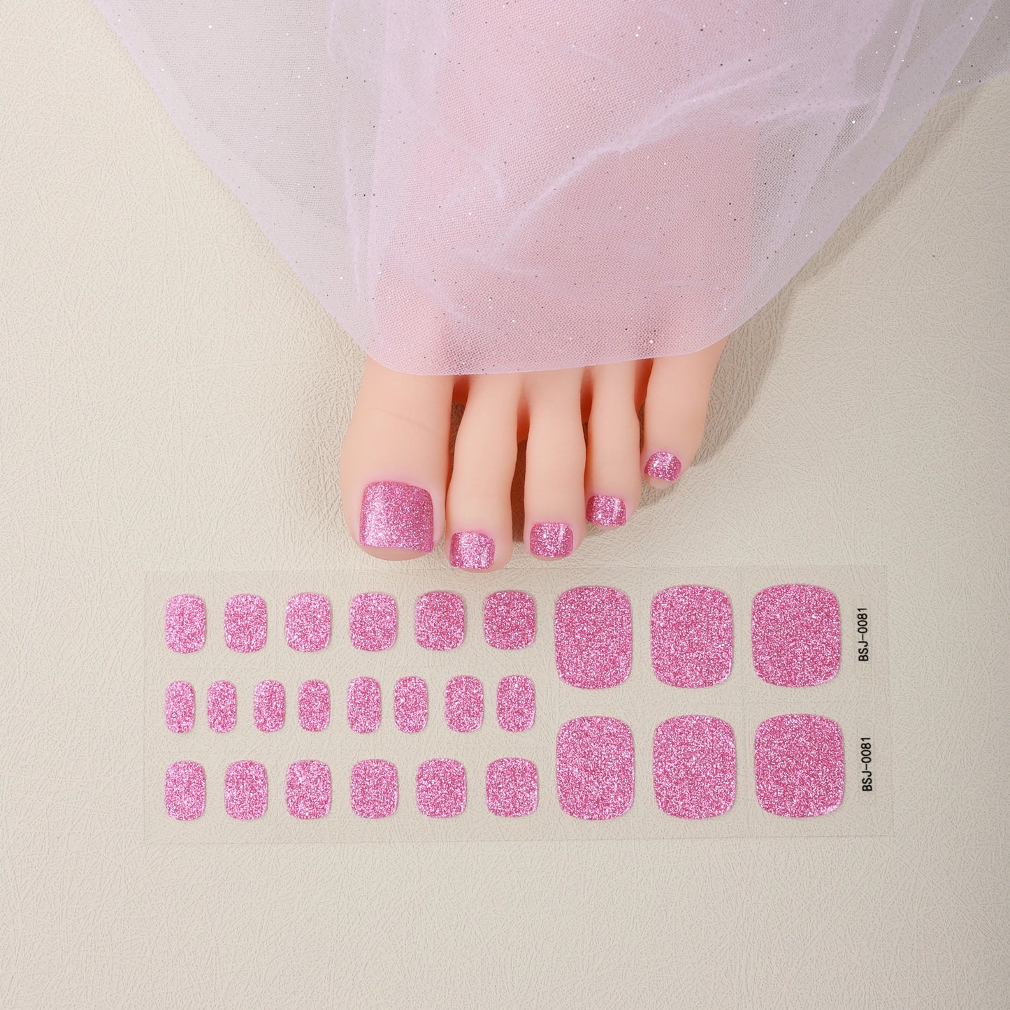 Pink Glitter Pedi