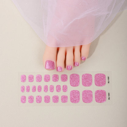 Pink Glitter Pedi