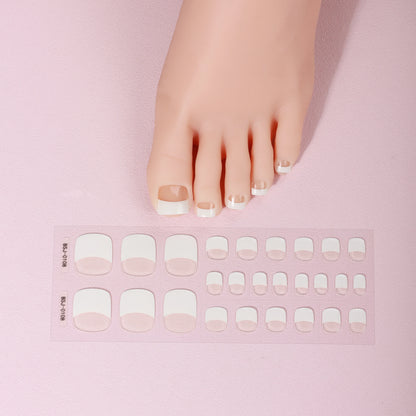 White French Pedi